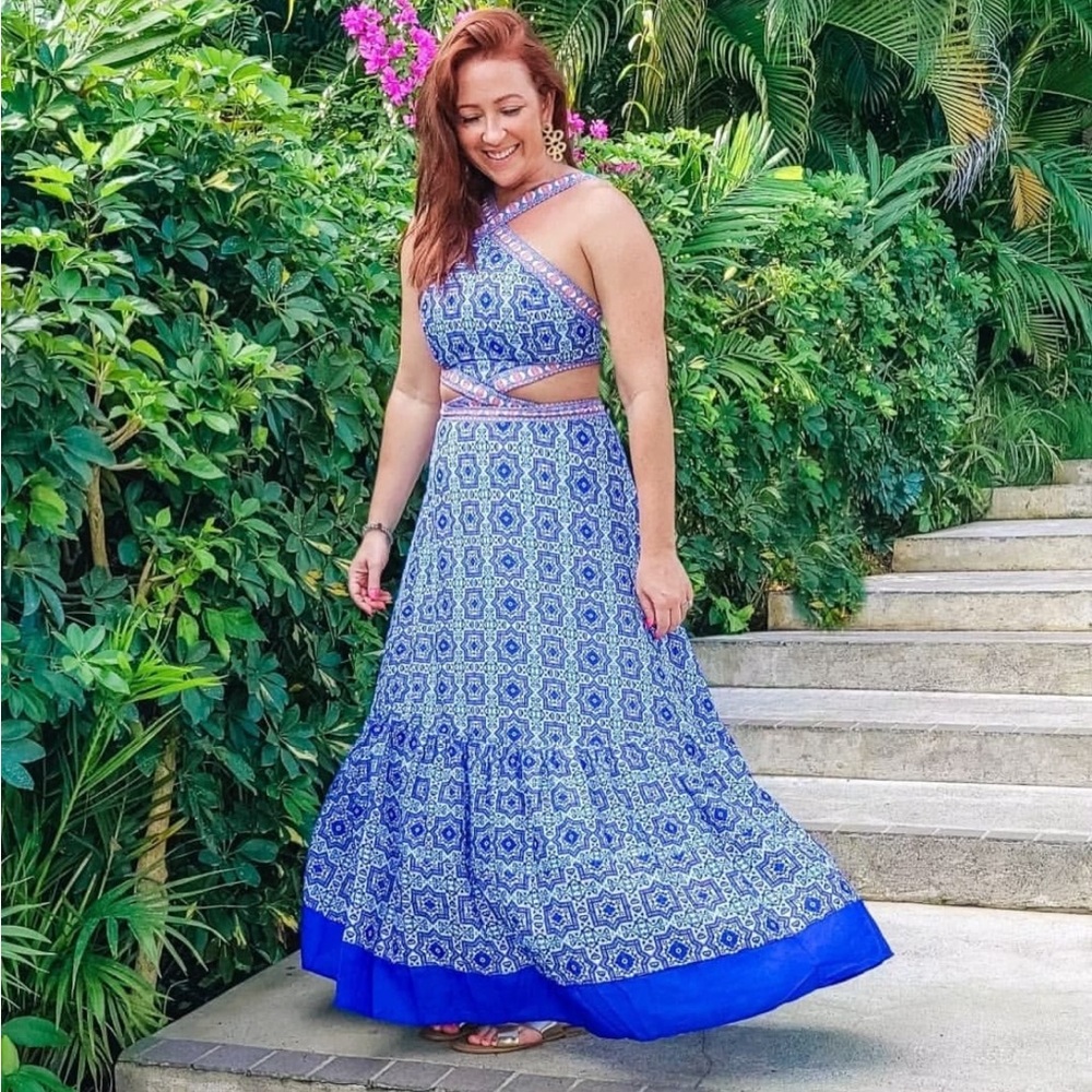 Cutout maxi dress